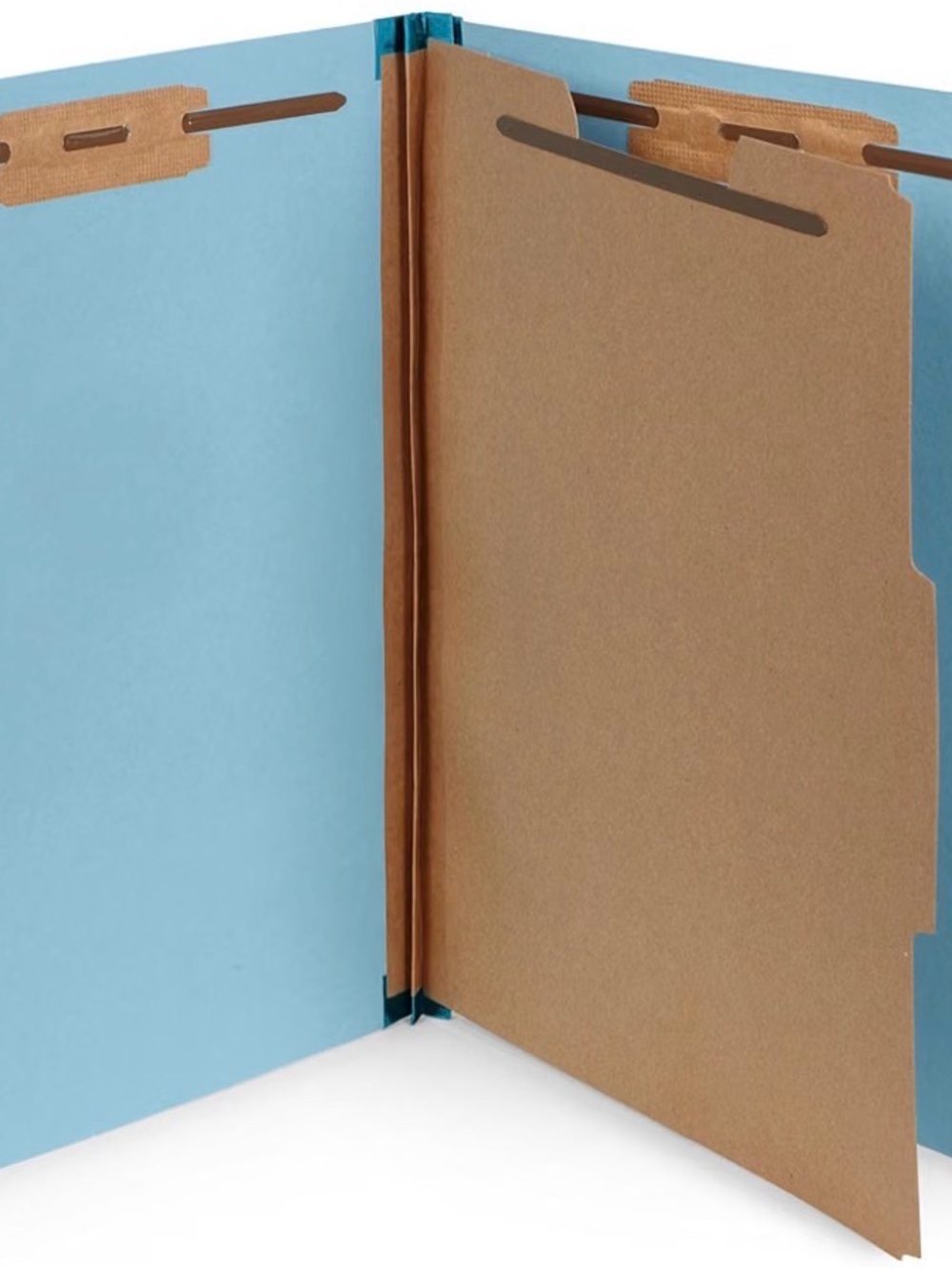 Blue Summit Supplies 10 Classification Folders, 1 Divider, Light Blue